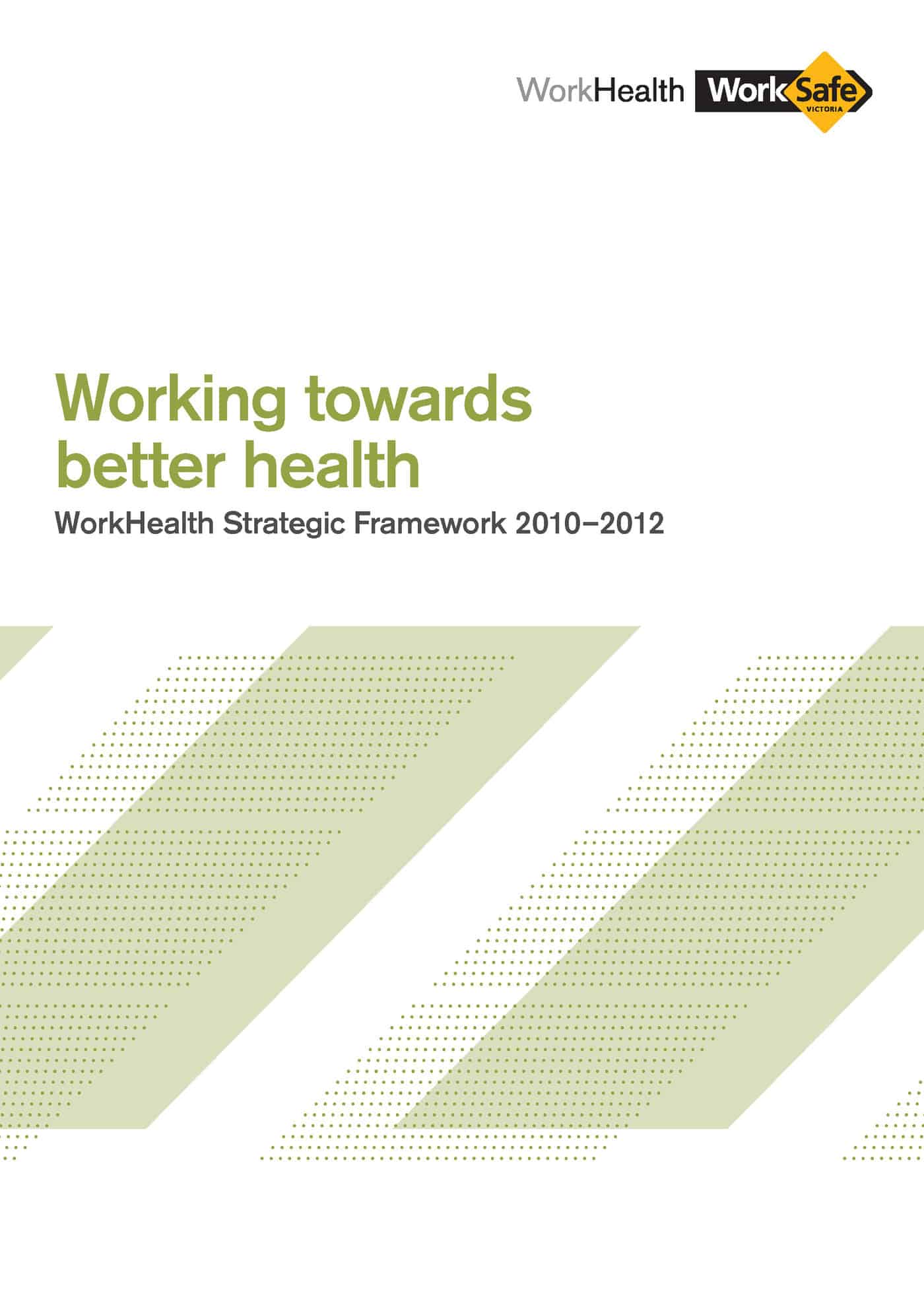 Cover of Workhealth strategic framework